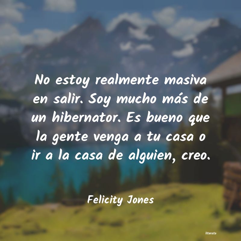 frases de Felicity Jones