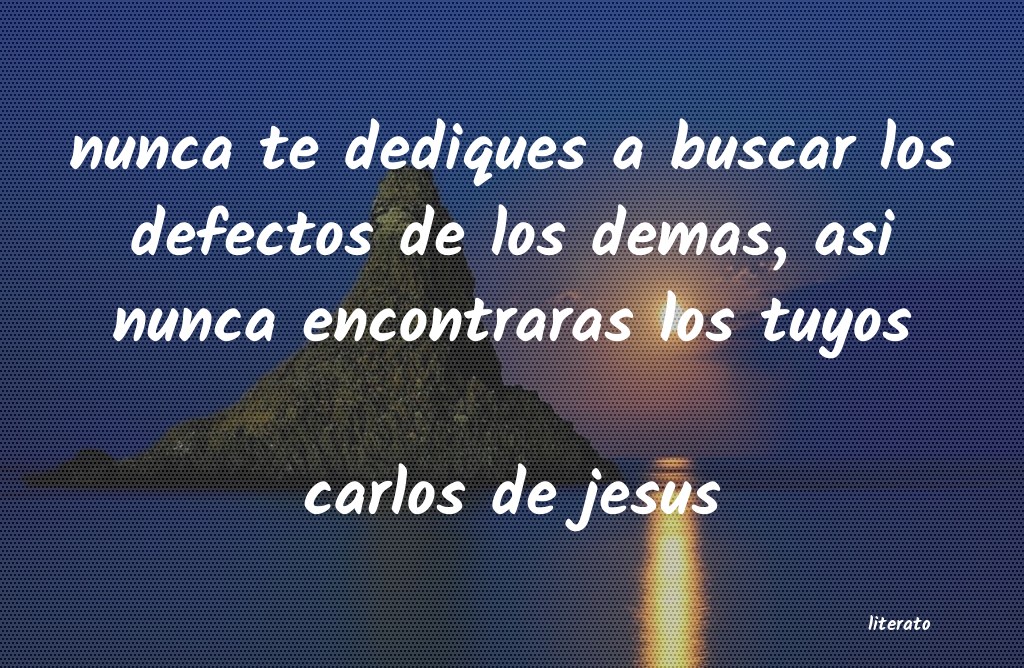 frases de carlos de jesus