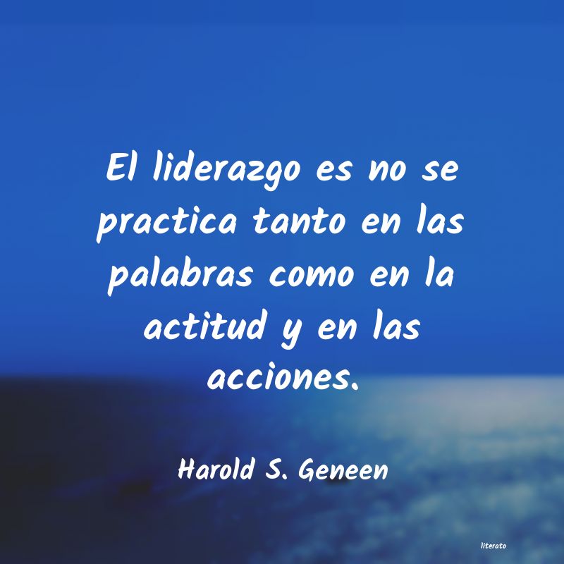 frases de Harold S. Geneen