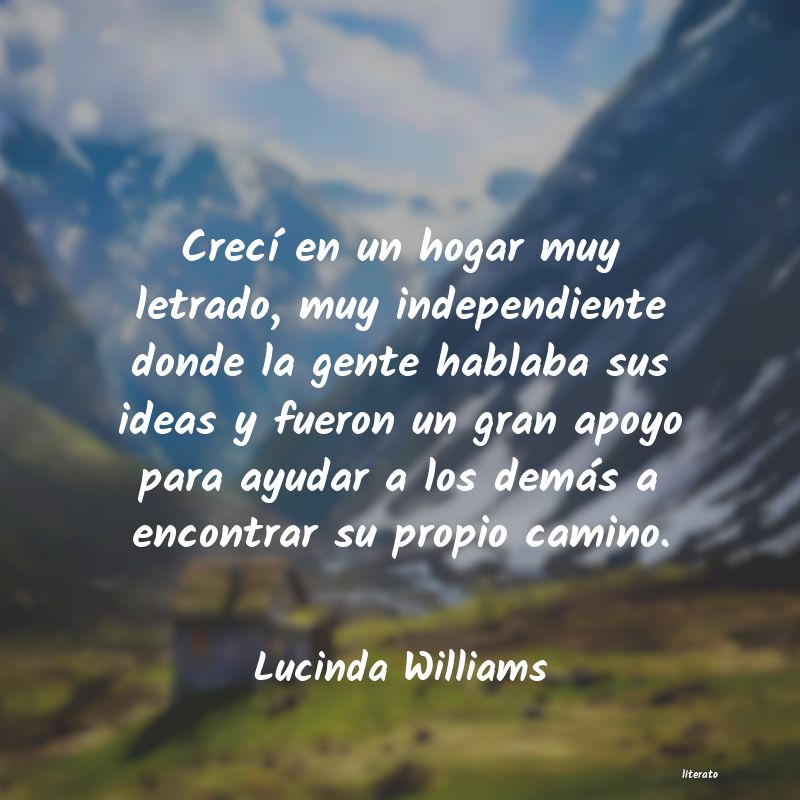 Frases de Lucinda Williams
