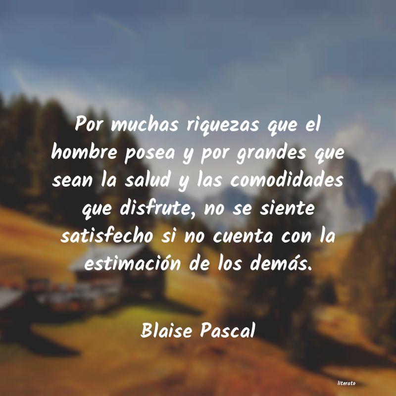 Frases de Blaise Pascal