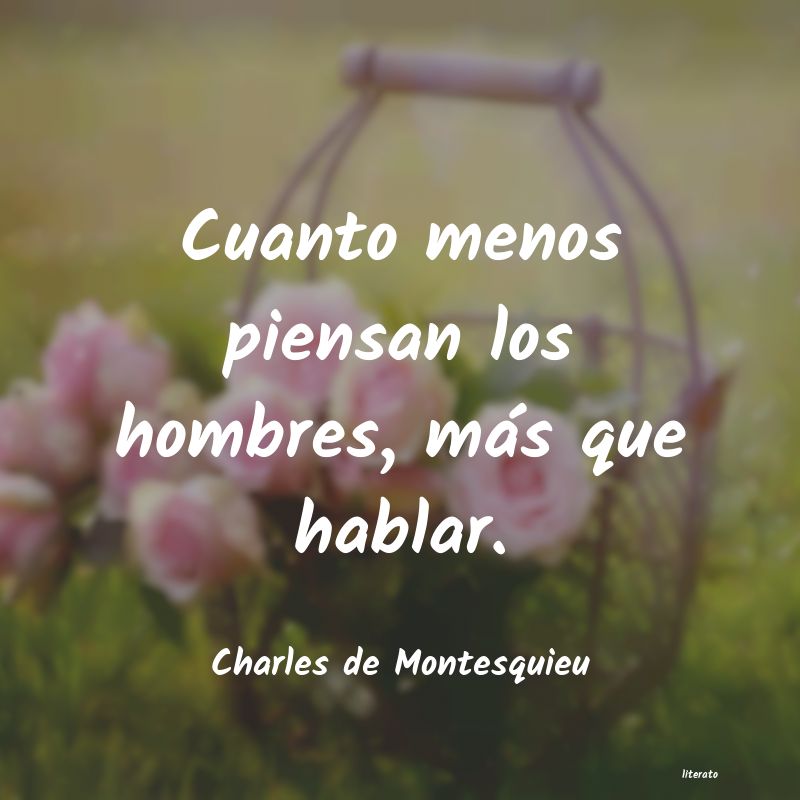 frases de Charles de Montesquieu