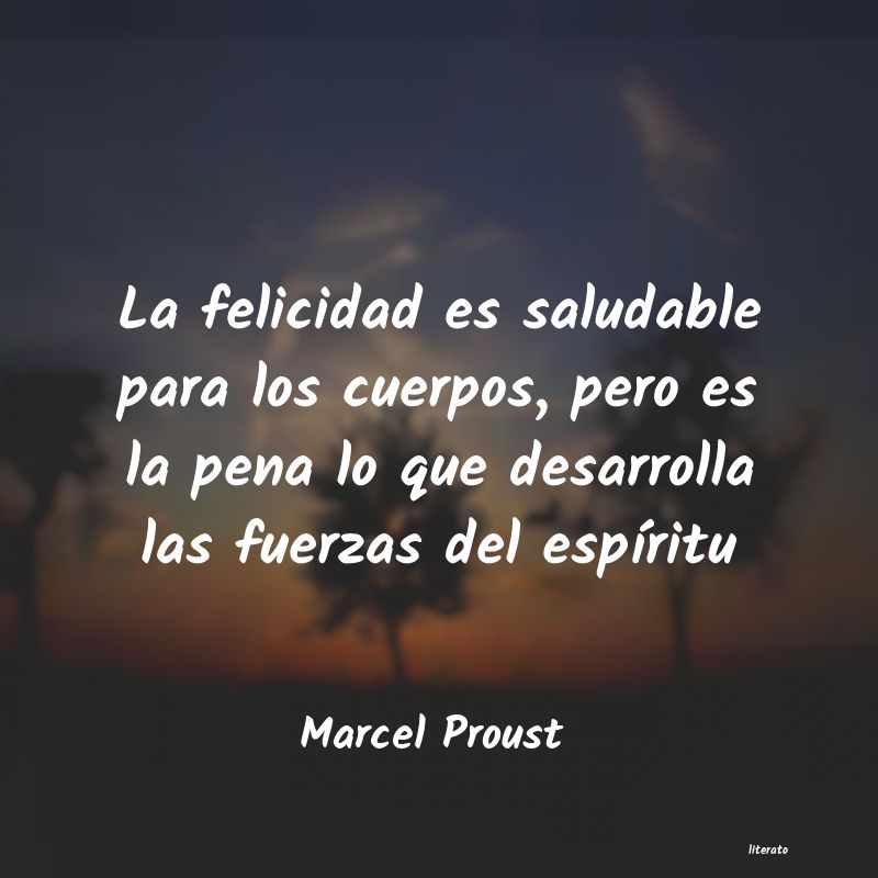 marcel proust como para el que verdadero talento