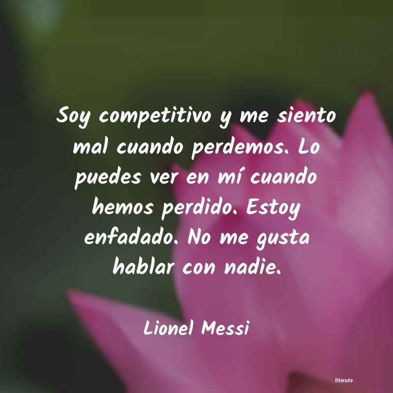 frases de Lionel Messi