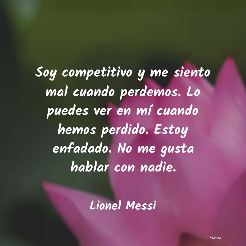 Frases de Lionel Messi