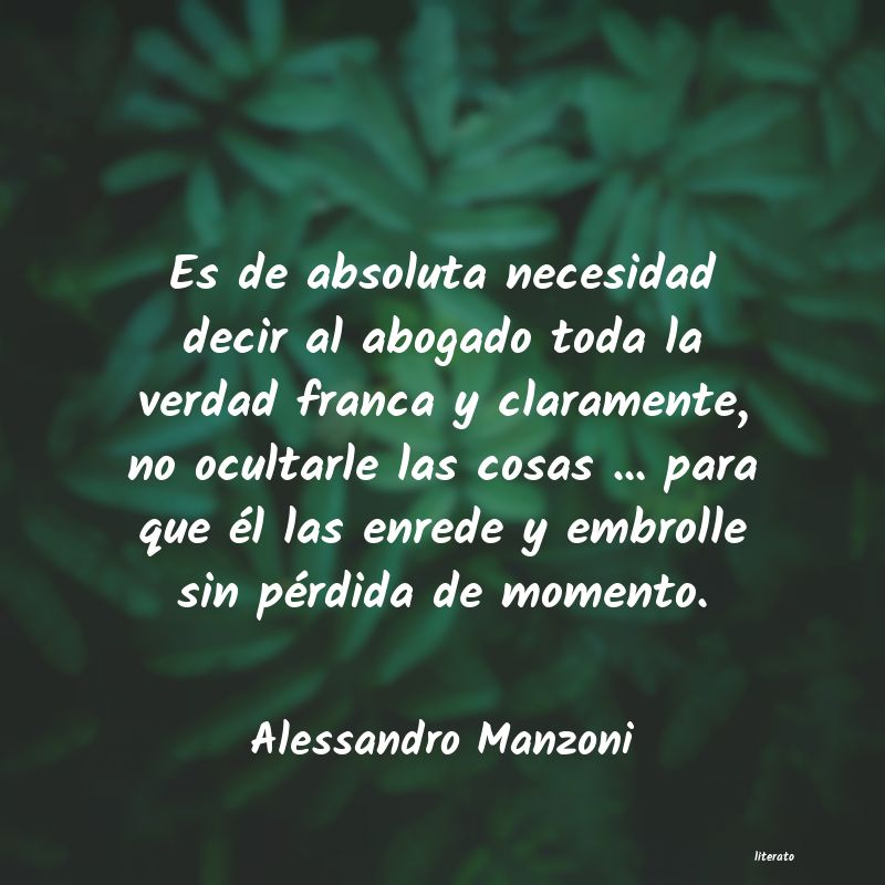 Frases de Alessandro Manzoni