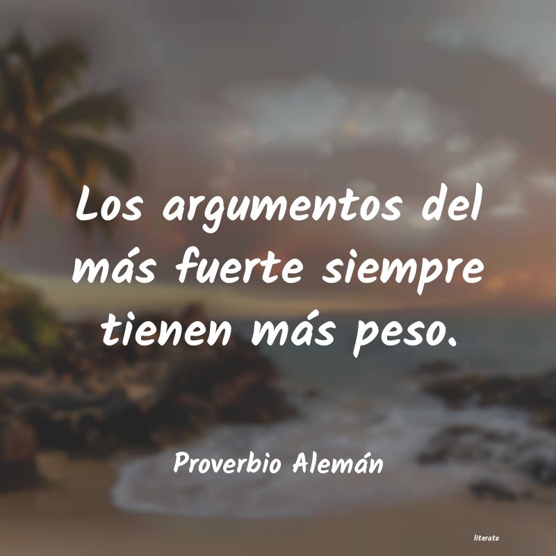 Frases de Proverbio Alemán