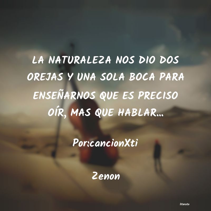 frases de Zenon