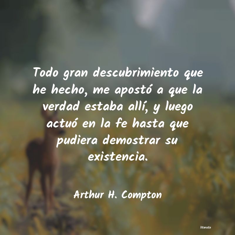 frases de Arthur H. Compton
