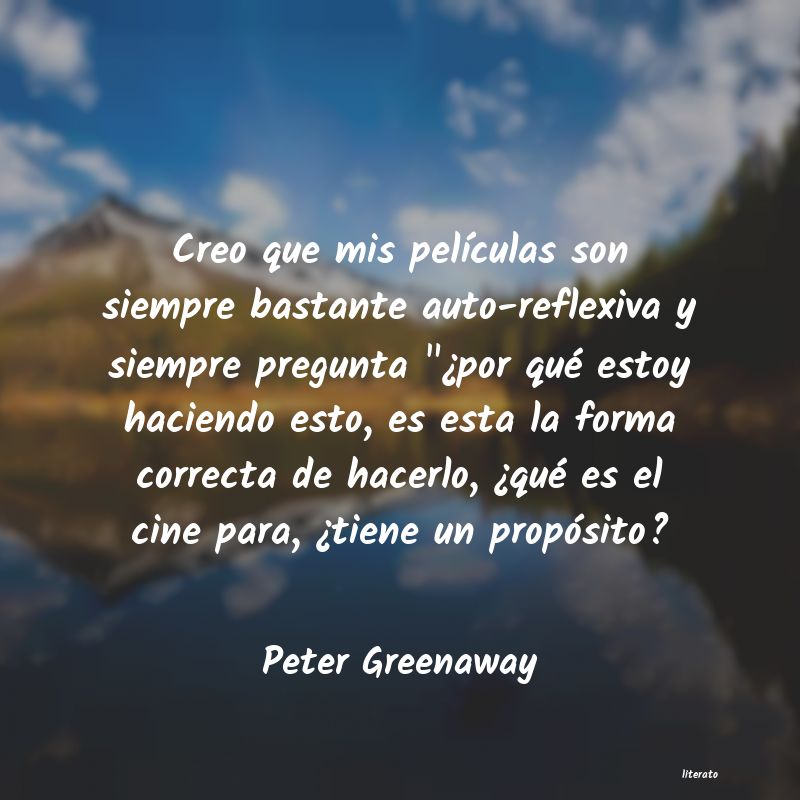 frases de Peter Greenaway