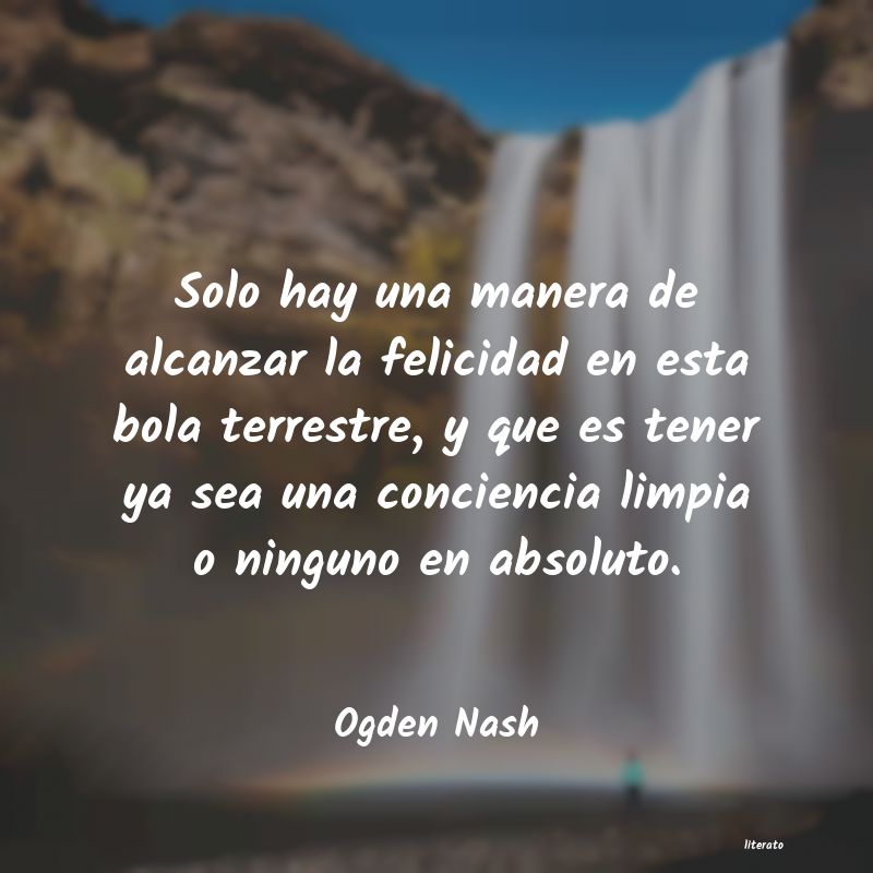 frases de Ogden Nash
