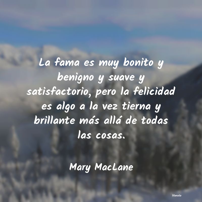 frases de Mary MacLane