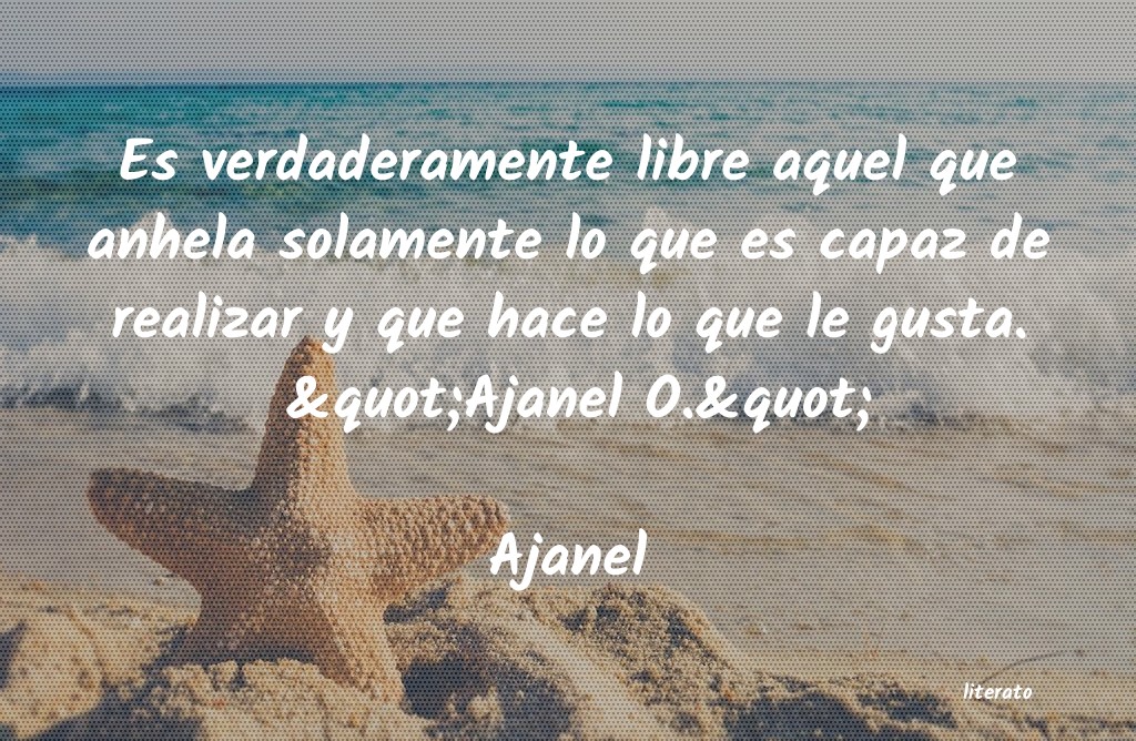 frases de Ajanel