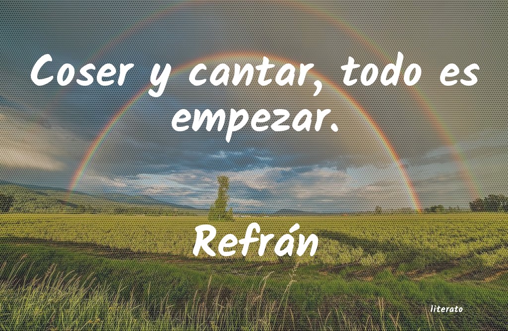 Frases de Refrán