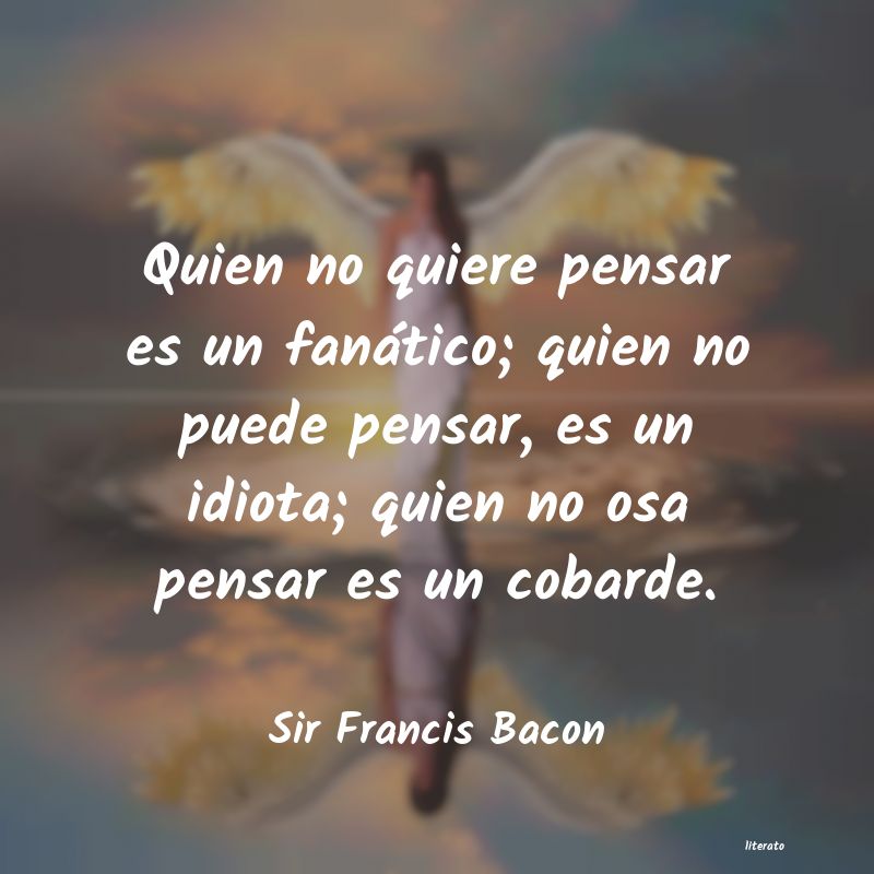 pensamiento filosofico de bacon