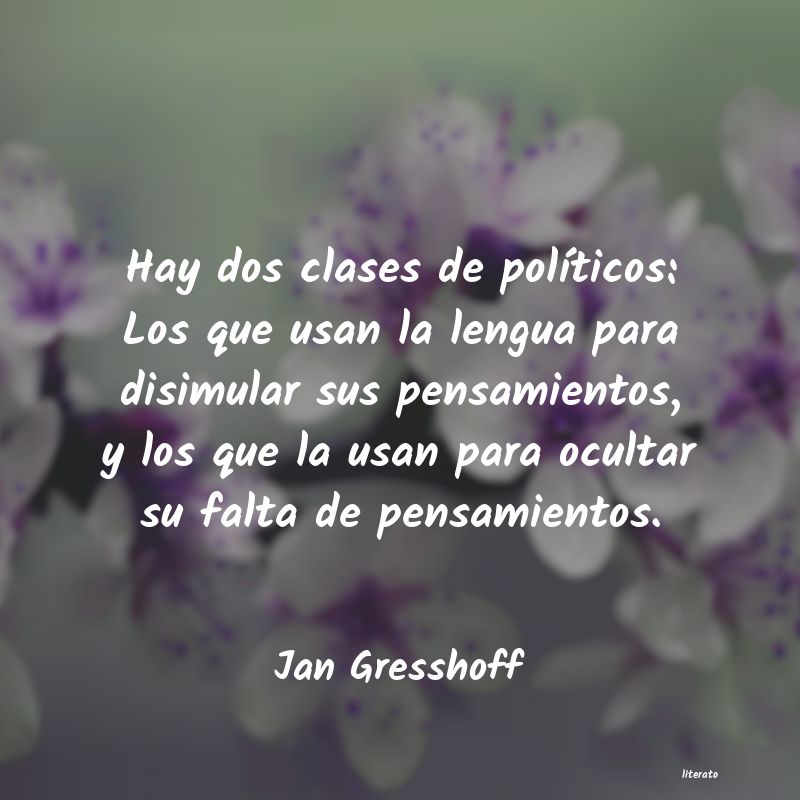 frases de Jan Gresshoff