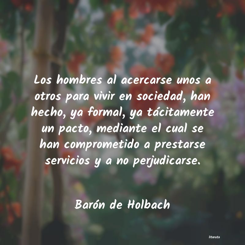 Frases de Barón de Holbach