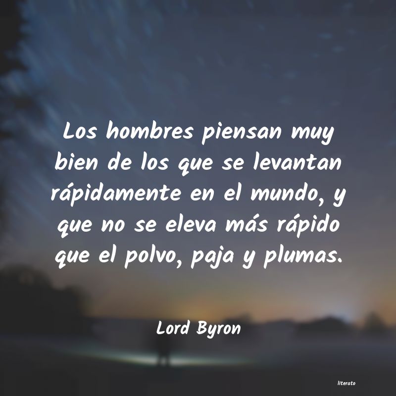 frases de Lord Byron