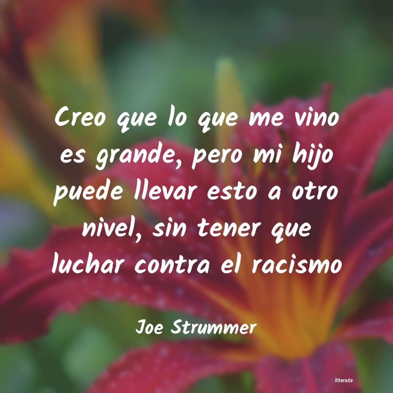 frases de Joe Strummer