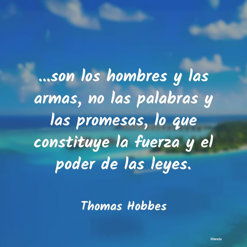 Frases de Thomas Hobbes