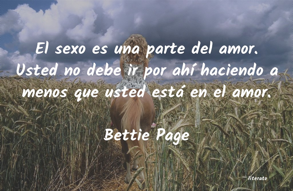 frases de Bettie Page