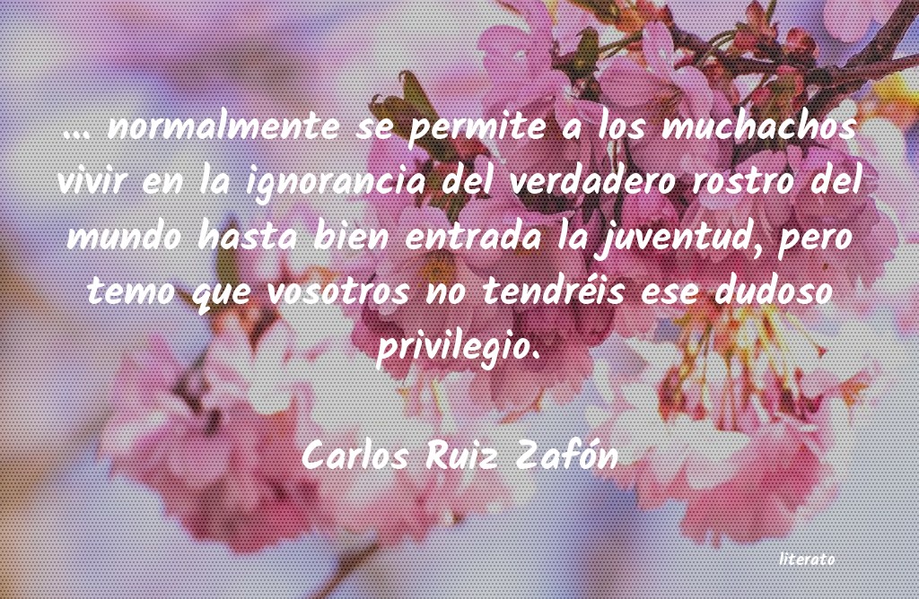 frases de Carlos Ruiz Zafón