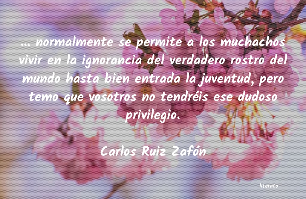 Frases de Carlos Ruiz Zafón