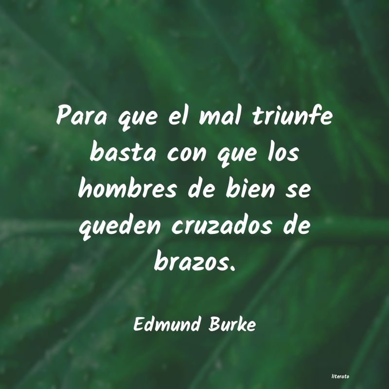 Frases de Edmund Burke