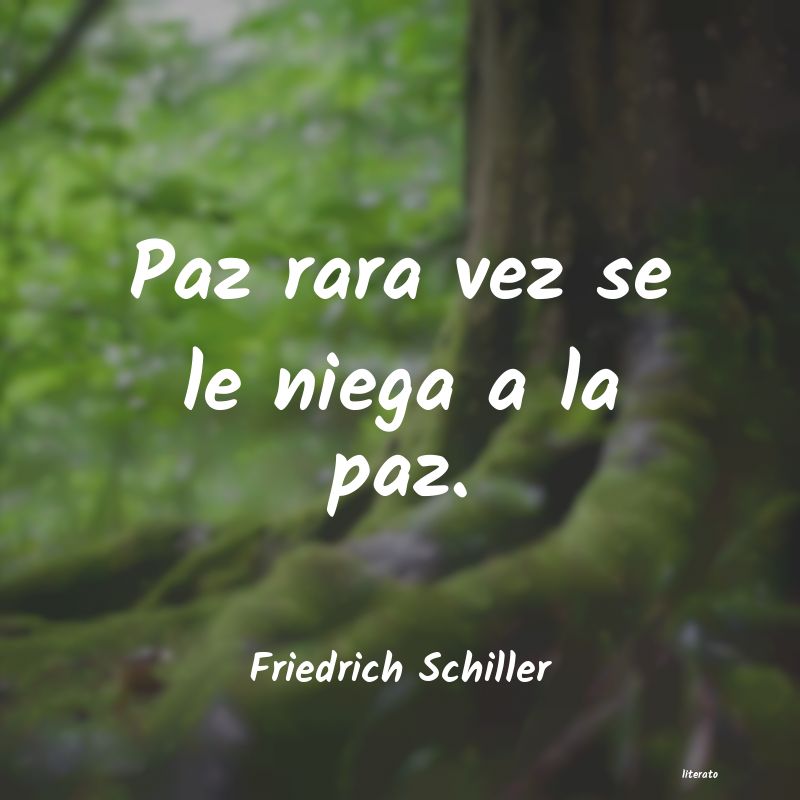 frases de Friedrich Schiller