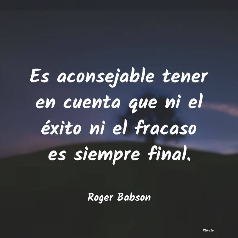 frases de Roger Babson