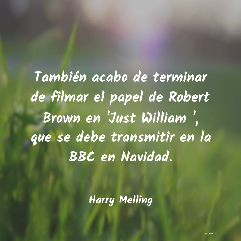 frases de Harry Melling