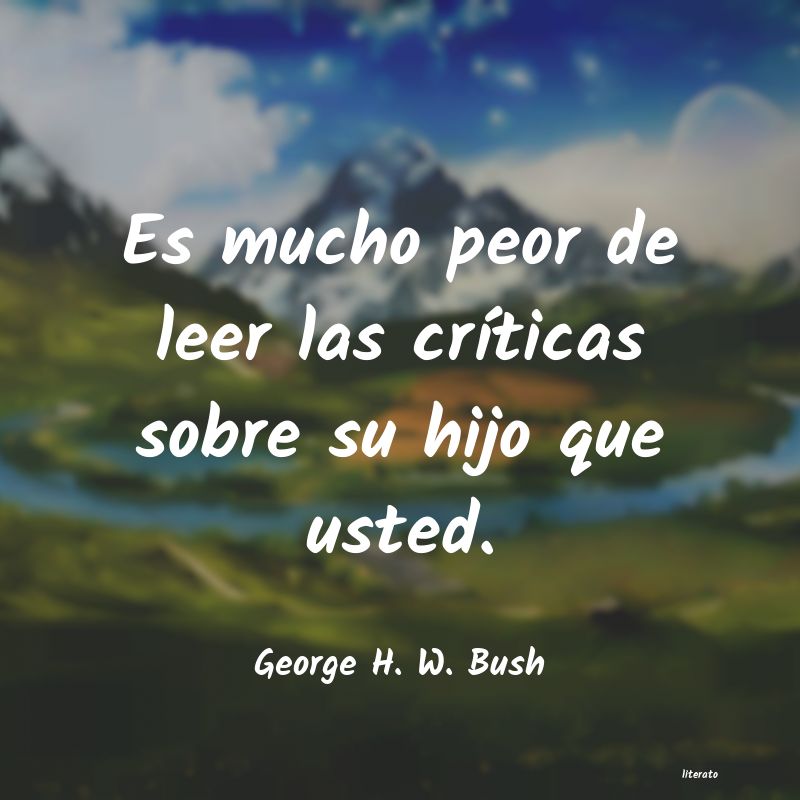 frases de George H. W. Bush