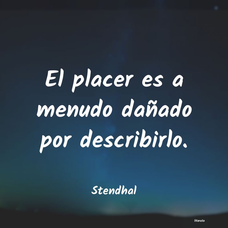 frases de Stendhal