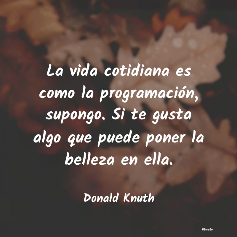 frases de Donald Knuth