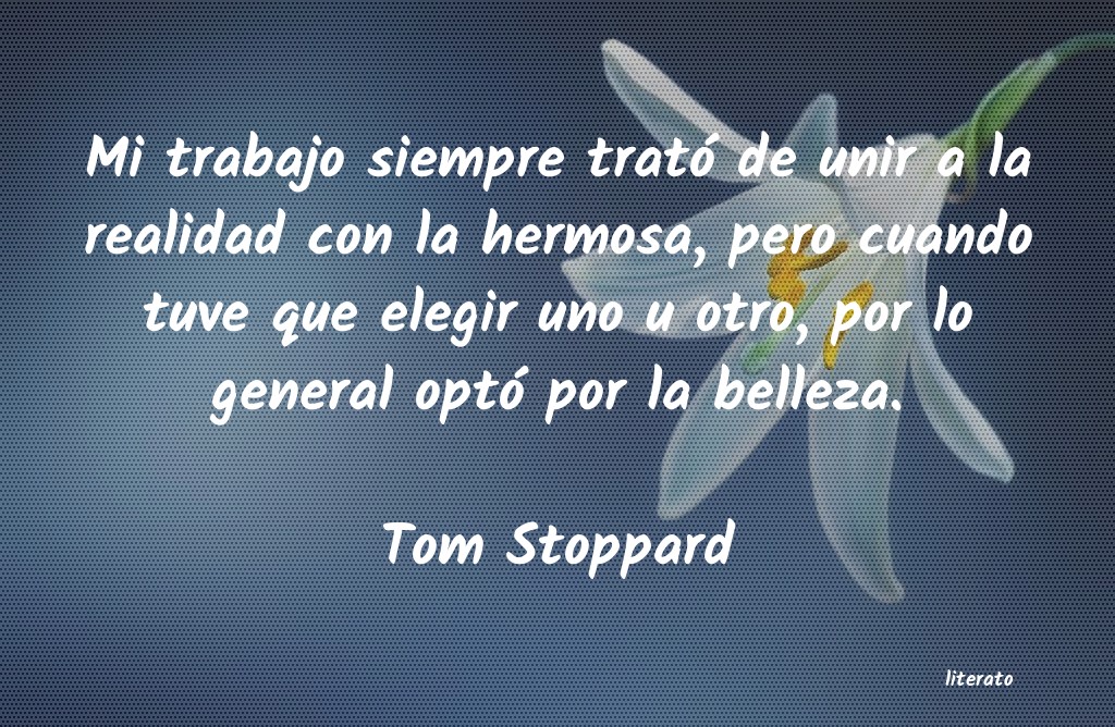 frases de Tom Stoppard
