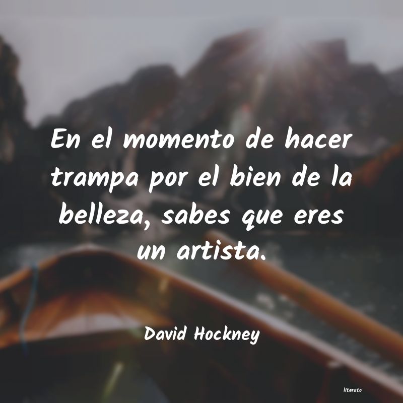 Frases de David Hockney