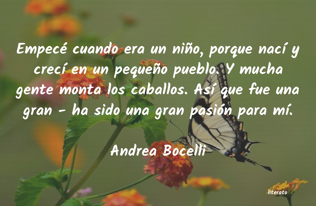 frases de Andrea Bocelli