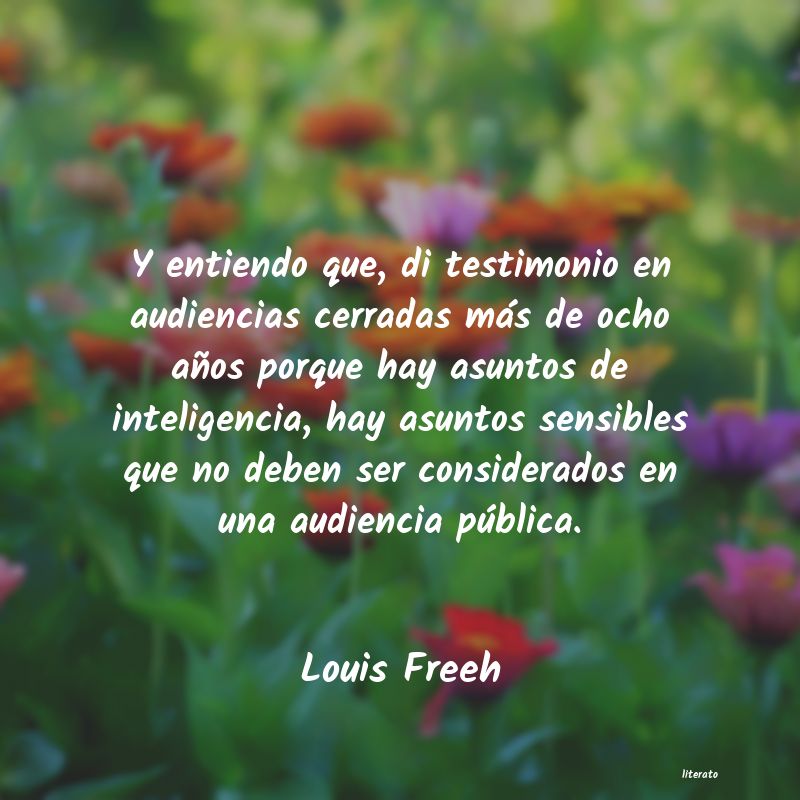 Frases de Louis Freeh
