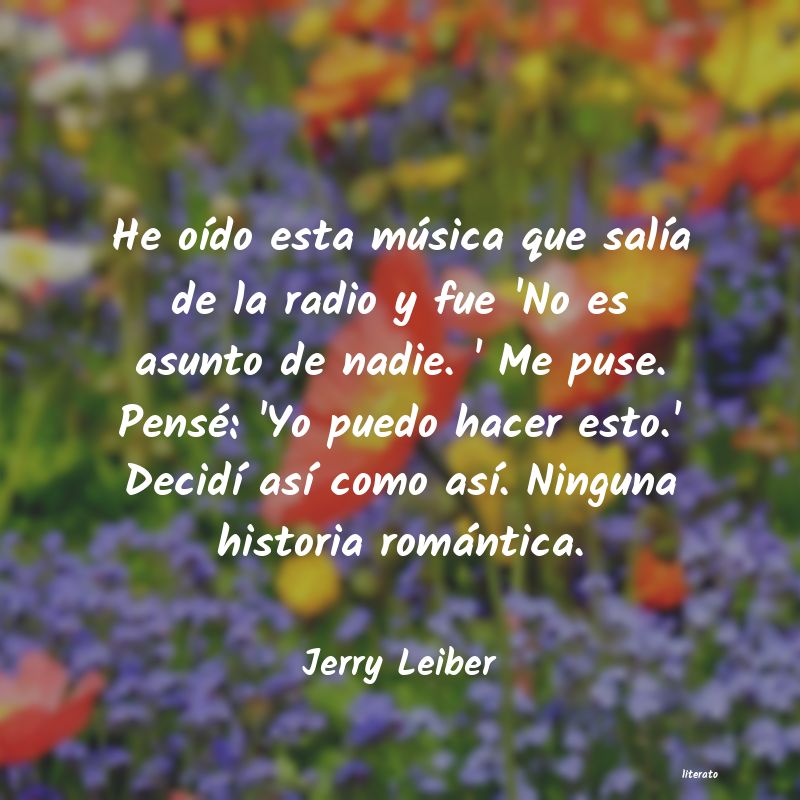 Frases de Jerry Leiber