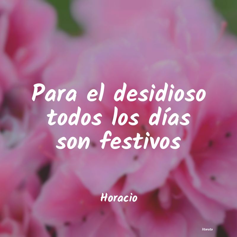 frases de Horacio