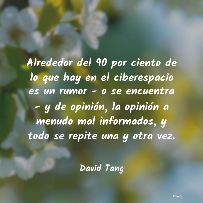 frases de David Tang