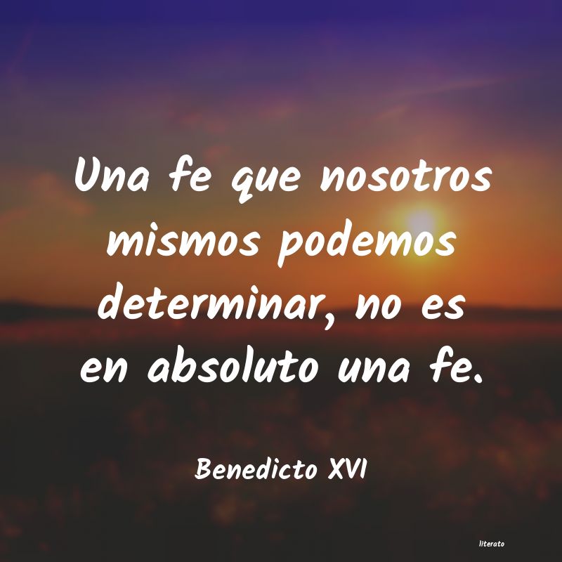 frases de Benedicto XVI