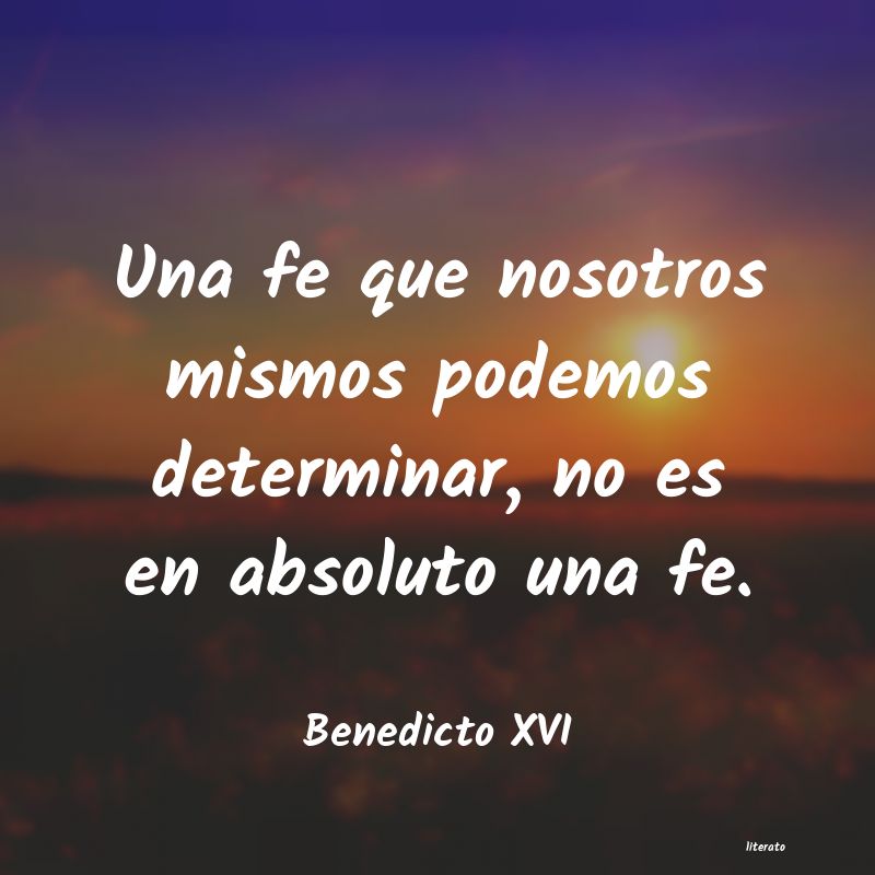 Frases de Benedicto XVI