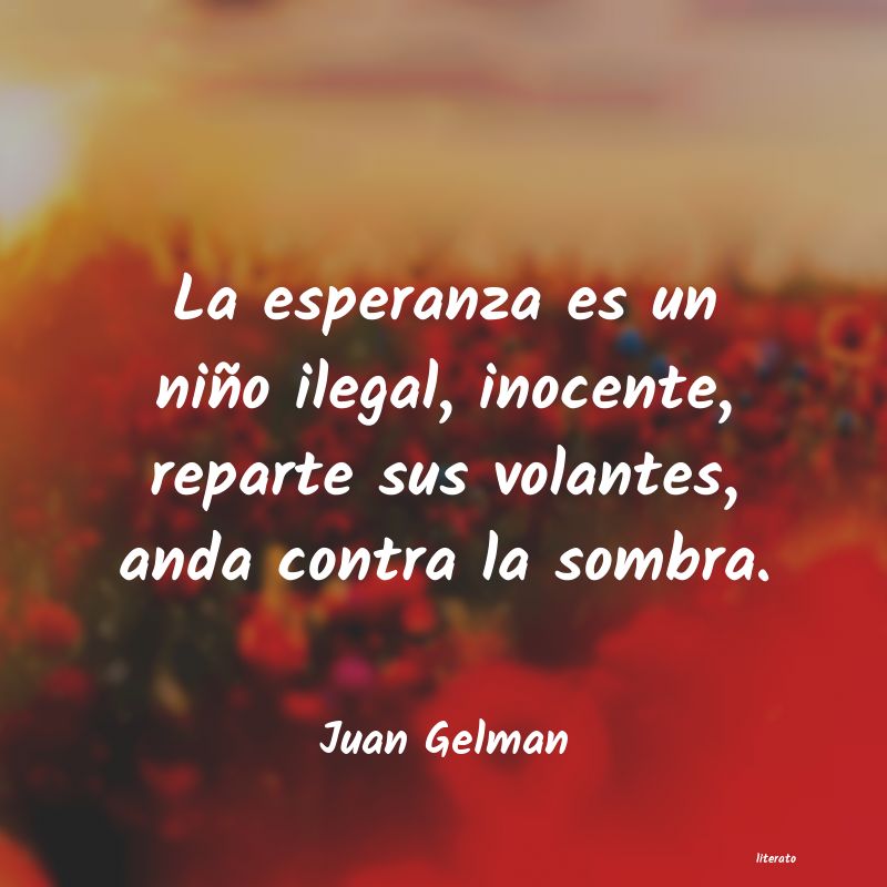 frases de Juan Gelman