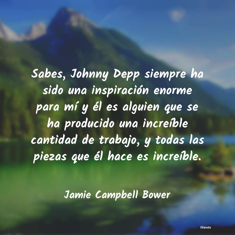 Frases de Jamie Campbell Bower