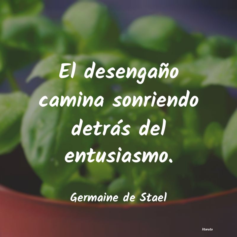 Frases de Germaine de Stael