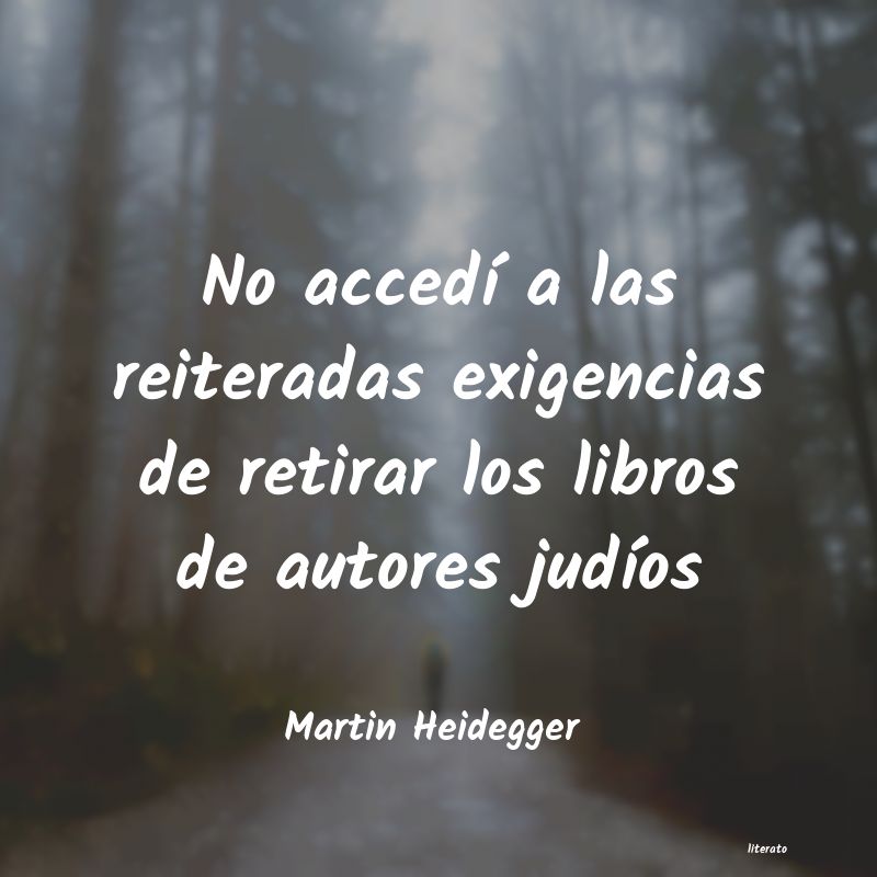 frases de Martin Heidegger