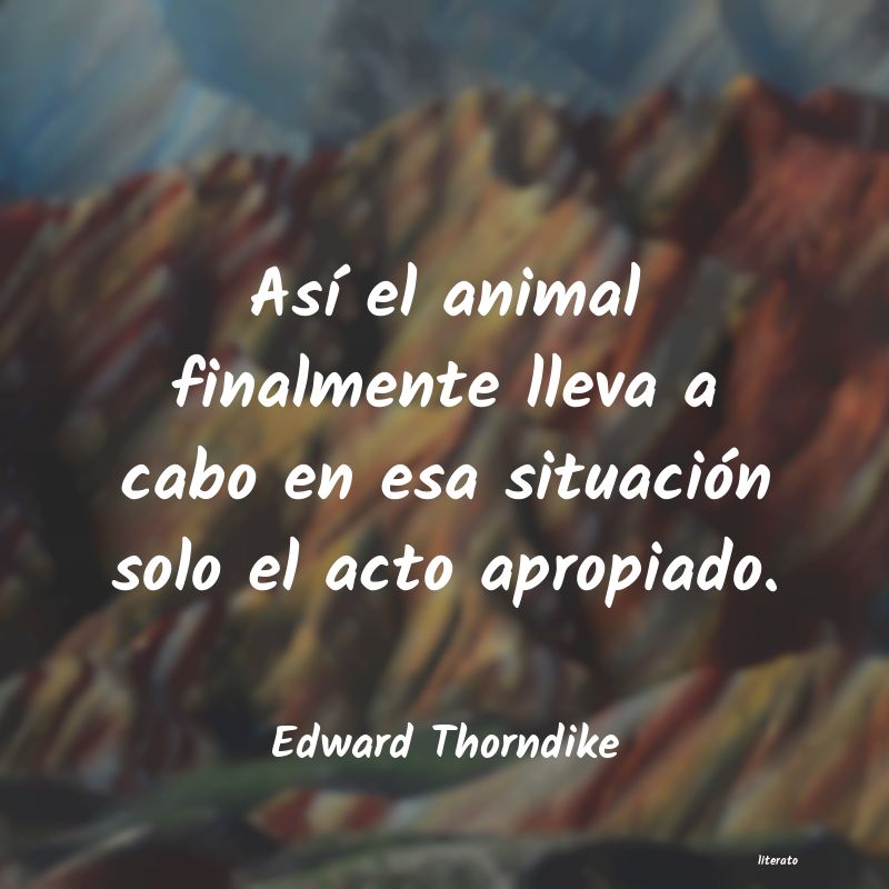 Frases de Edward Thorndike