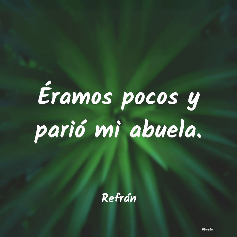 Frases de Refrán