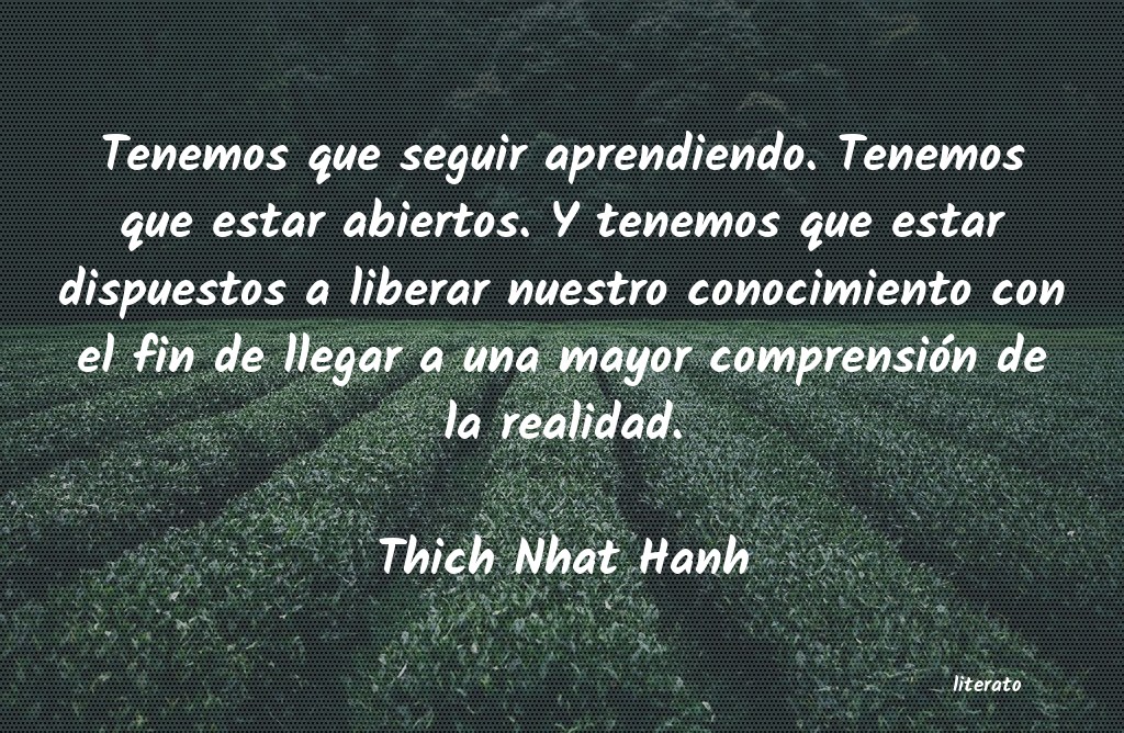 Frases de Thich Nhat Hanh